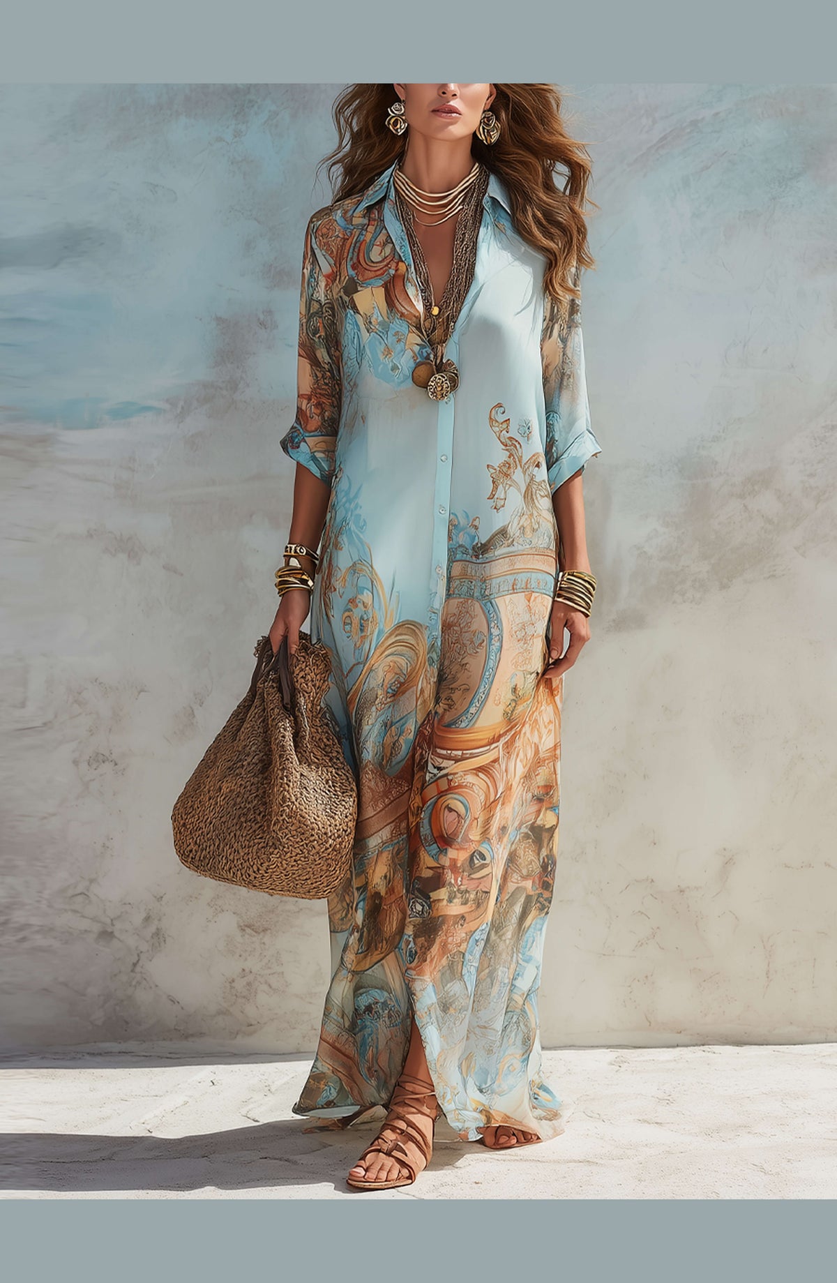 Serena | Vestido Mediterráneo