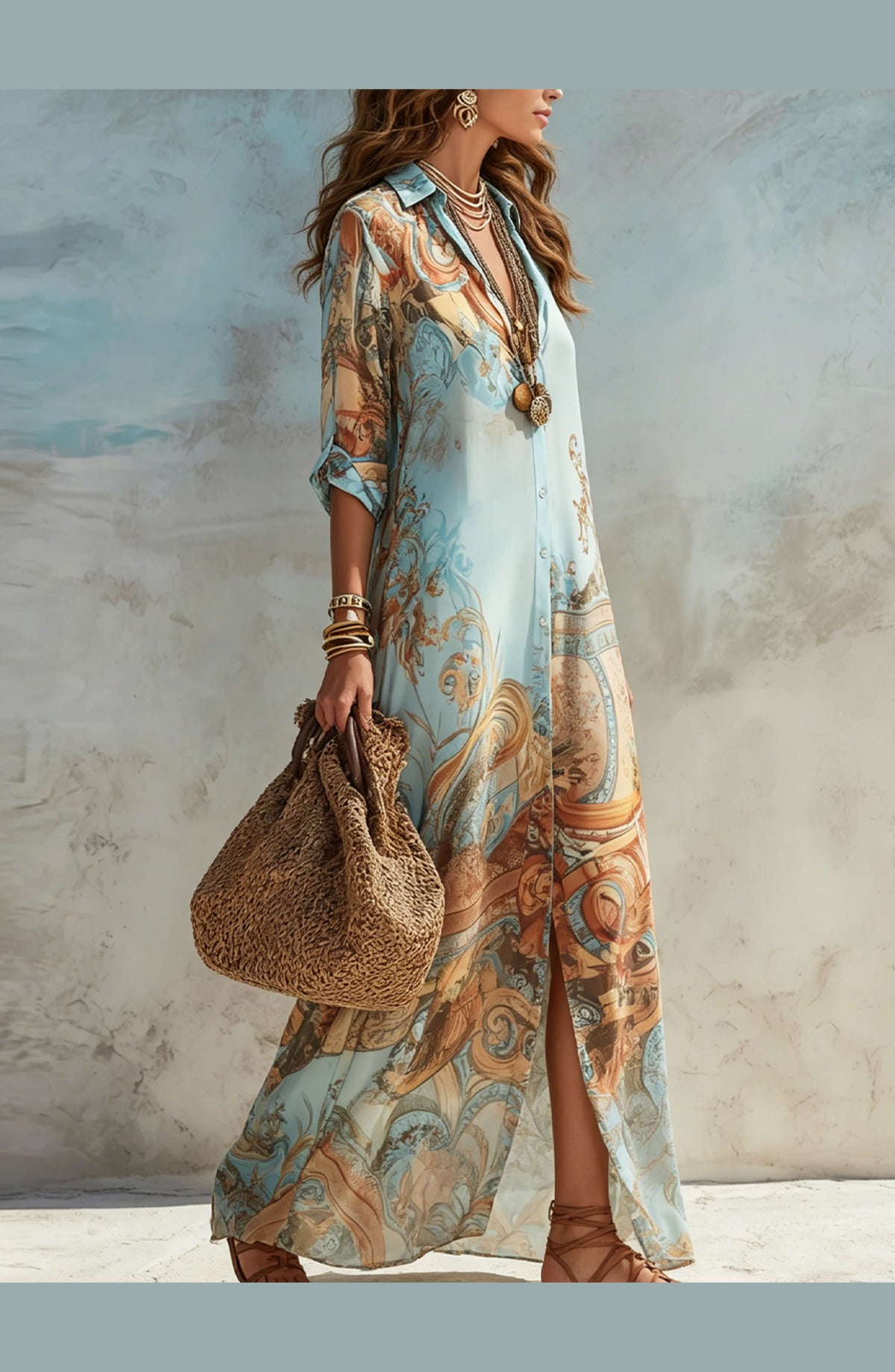 Serena | Vestido Mediterráneo